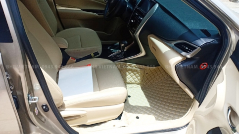 Thảm lót sàn ô tô 5D 6D Toyota Vios giá gốc tận xưởng, bảo hành trọn đời